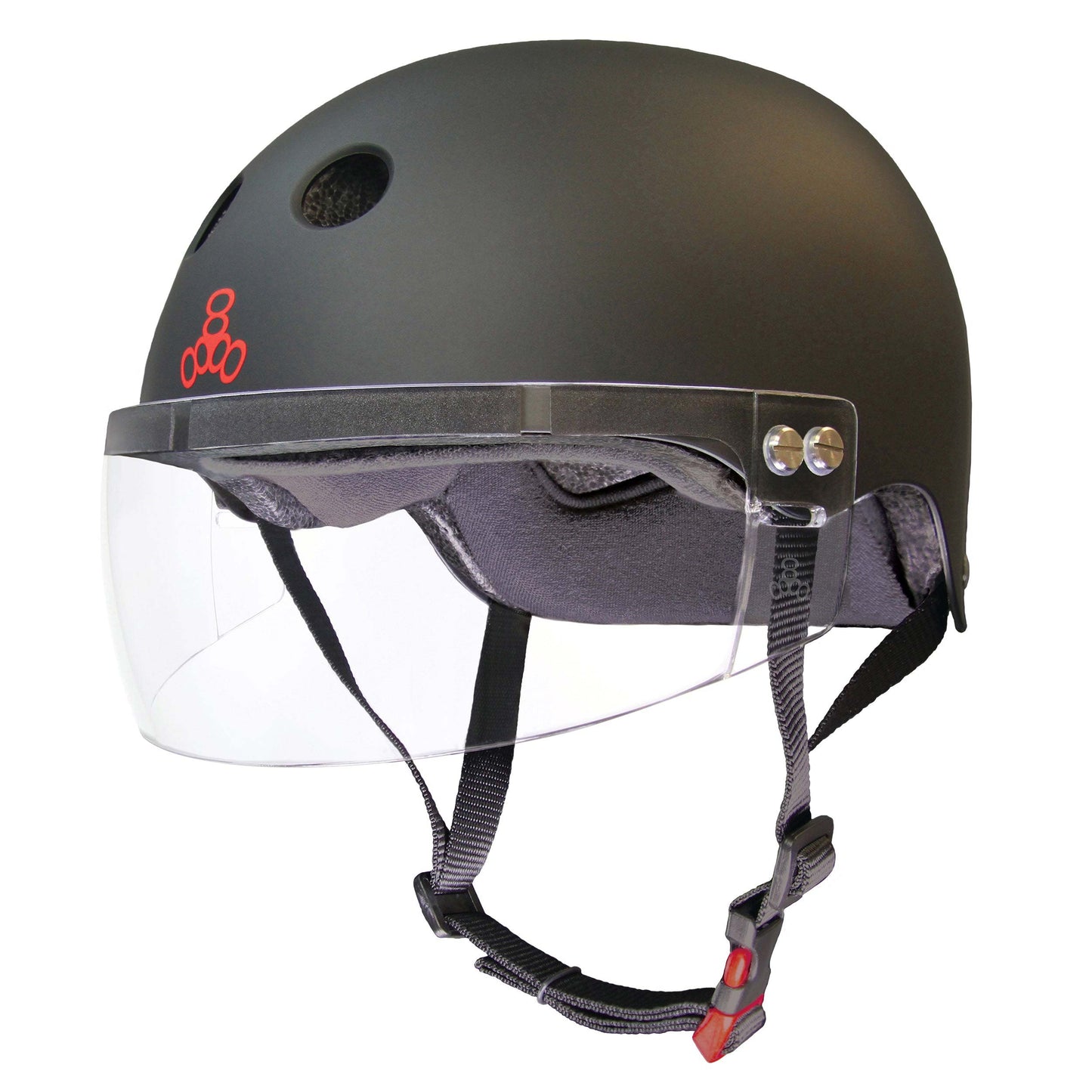 Triple 8 | The Certified Sweatsaver Helmet with Visor - Black Matte