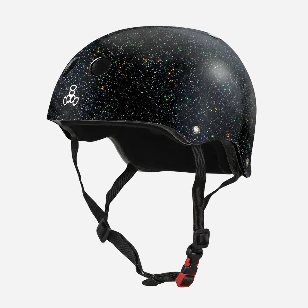 Triple 8 | The Certified Sweatsaver Helmet - Glitter Edition - Black