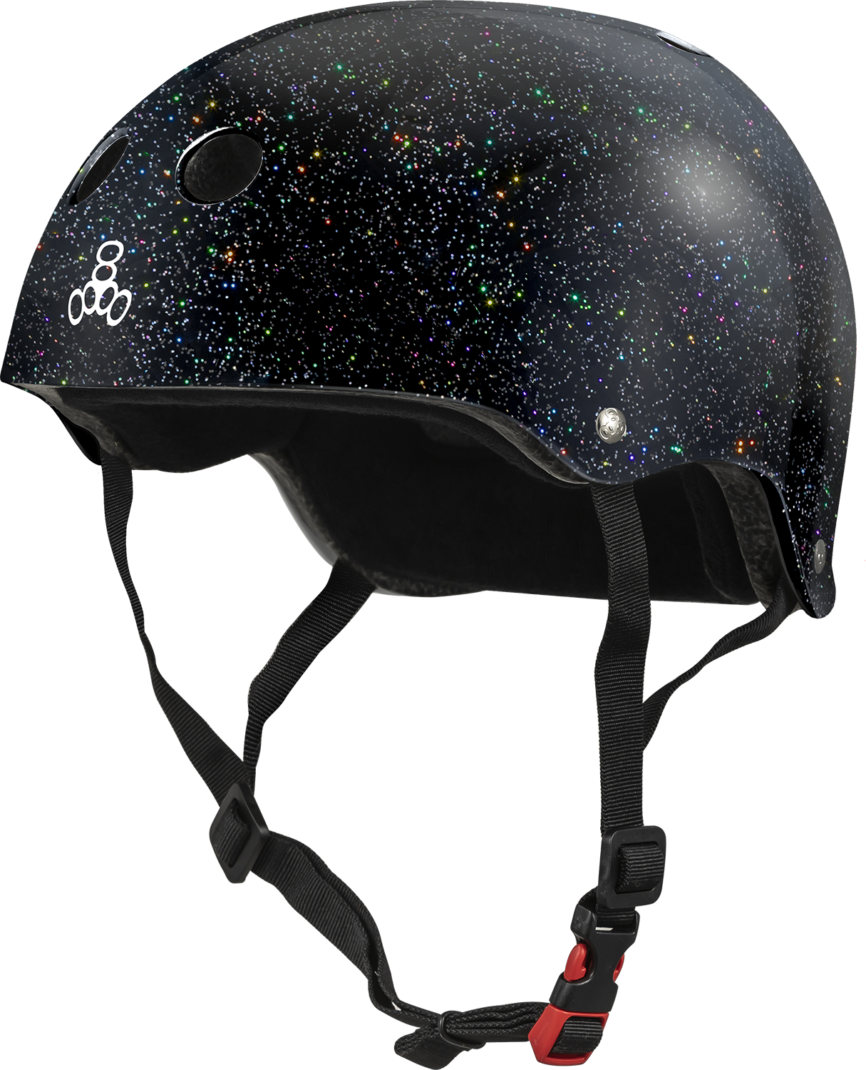 Triple 8 | The Certified Sweatsaver Helmet - Glitter Edition - Black