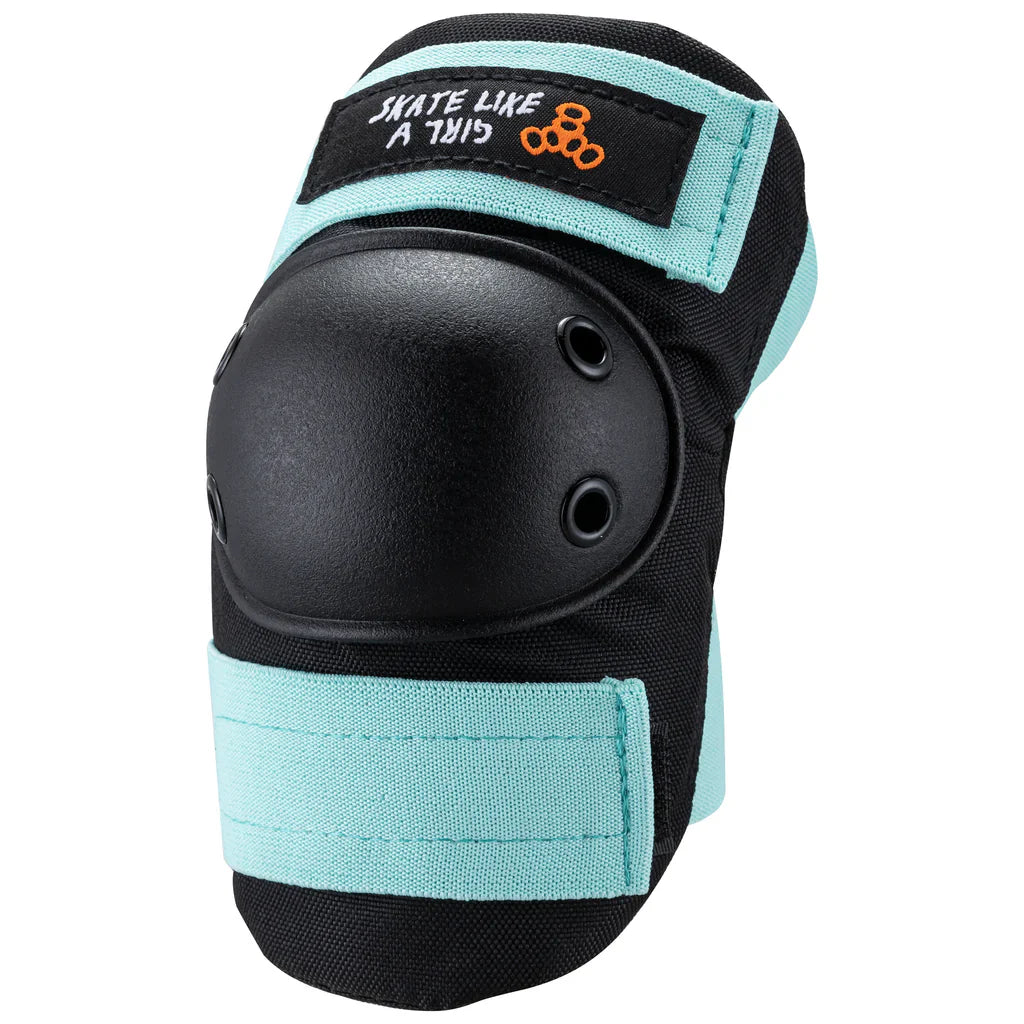 Triple 8 | Saver Series 3 Pack Pads - Skate Like a Girl - Blue/Green