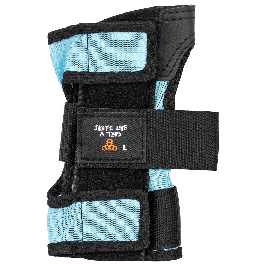 Triple 8 | Saver Series 3 Pack Pads - Skate Like a Girl - Blue/Green