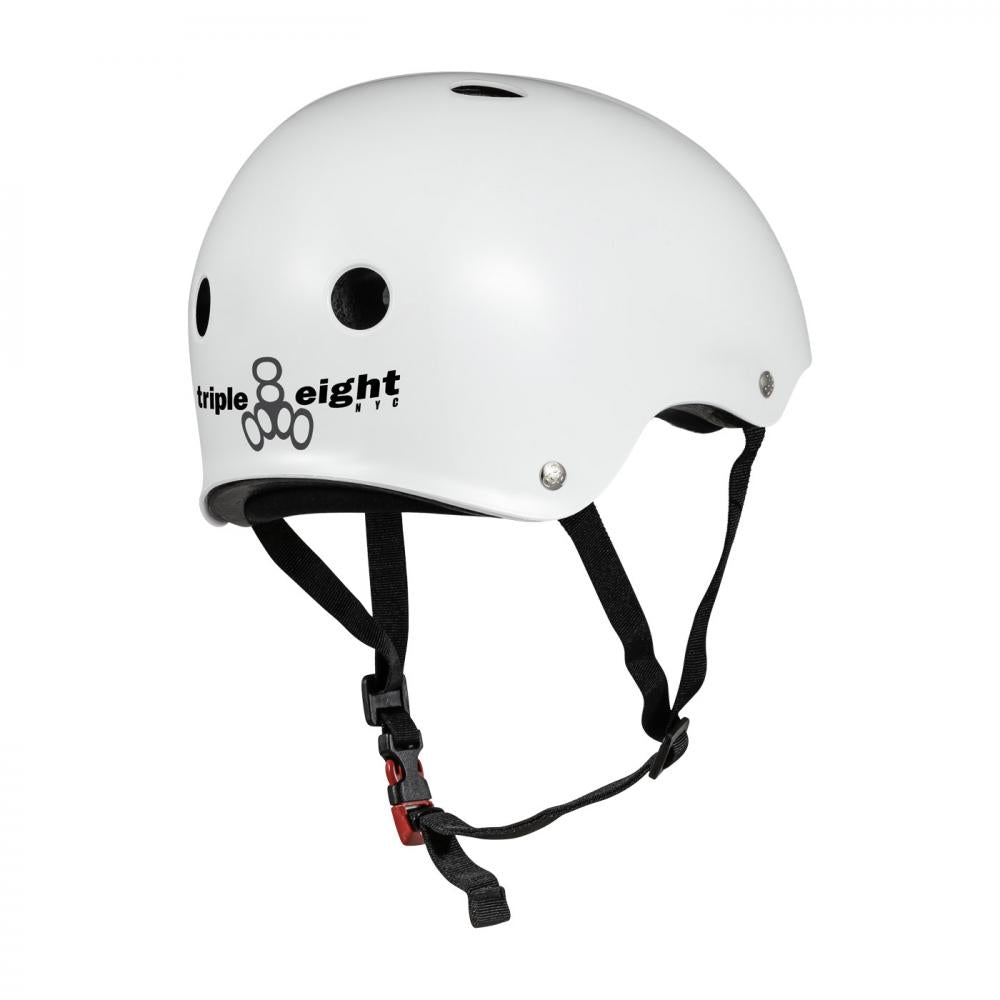 Triple 8| The Certified Sweatsaver Helmet - White Glossy