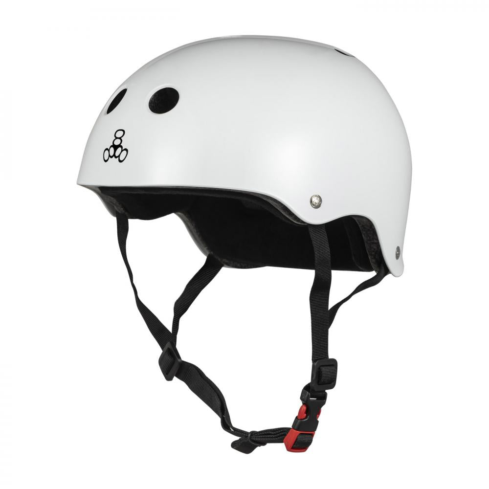 Triple 8| The Certified Sweatsaver Helmet - White Glossy