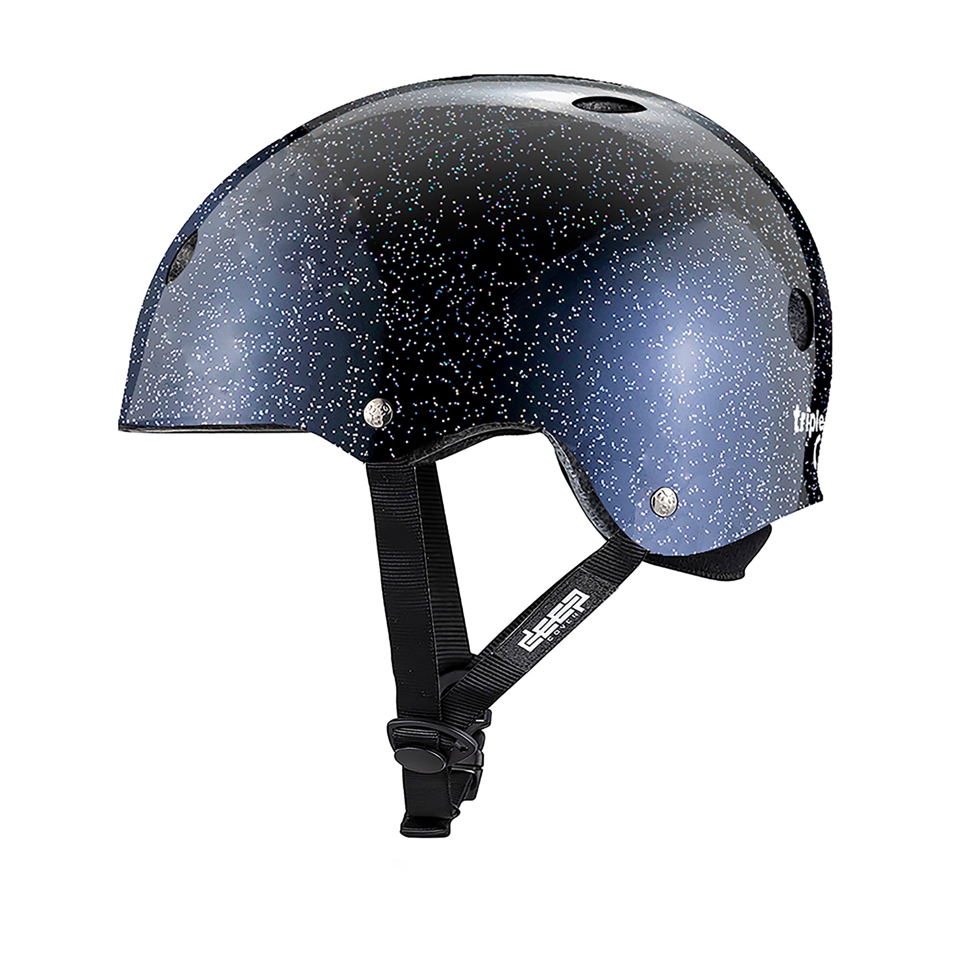 Triple 8 | Deep Cover Helmet - Glitter Edition - Black Glitter