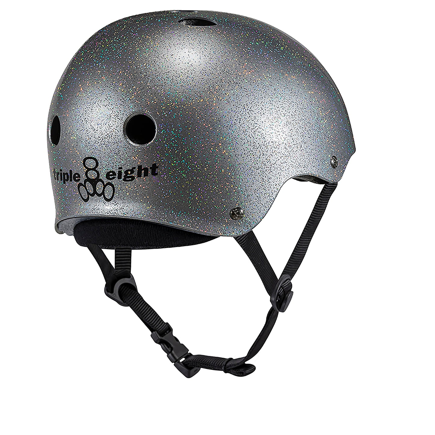 Triple 8 | Deep Cover Helmet - Glitter Edition - Silver Glitter